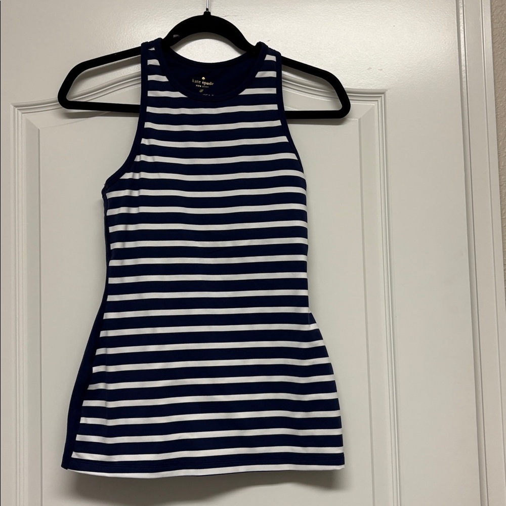 BEYOND YOGA Kate Spade SAILING STRIPE TANK TOP Medium